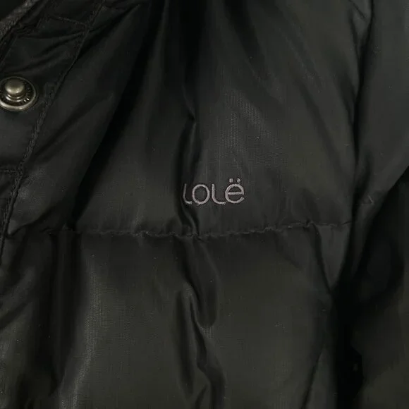 Lole Down Feather Puffer Jacket Winter Coat Long Hooded Snow Warm Pockets Hood - Picture 8 of 11